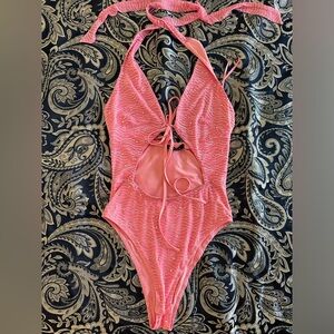 Festival Pink Rhinestone Bodysuit